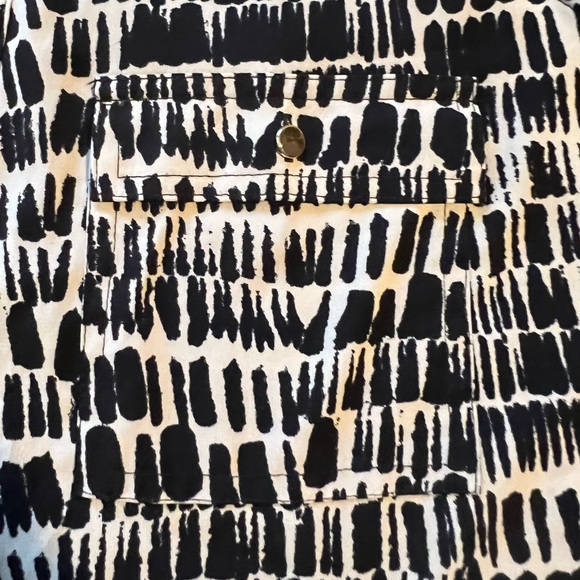 Calvin Klein Vintage Black & Tan Print Sleeveless Top - Picture 12 of 16